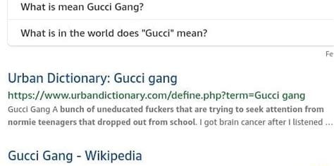 wus gucci urban dictionary|Gucci urban dictionary.